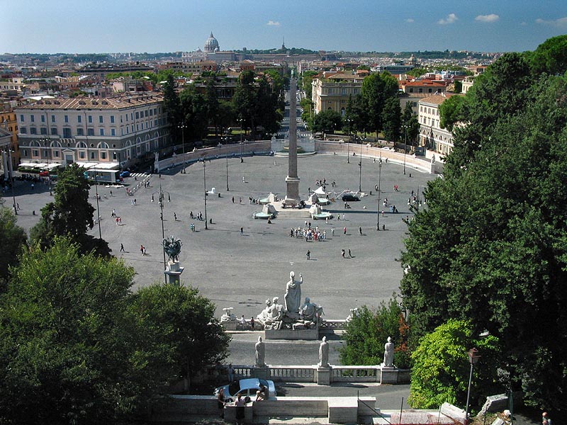 Piazza del Popolo from the Pincio