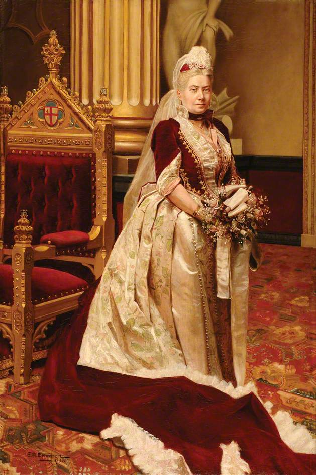 Bennison, E. R.; Lady Knill, Wife of Sir Stuart Knill, Lord Mayor of London (1892-1893); City of London Corporation; http://www.artuk.org/artworks/lady-knill-wife-of-sir-stuart-knill-lord-mayor-of-london-18921893-52065